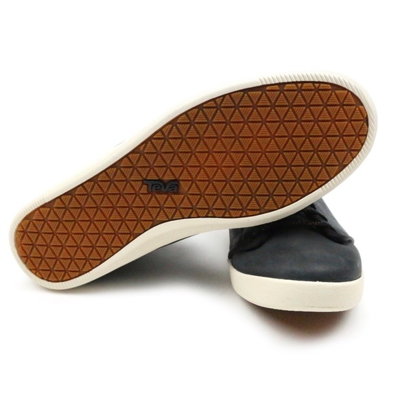 Teva Willow Chukka Sneaker Black Leather High Top Shoe Size 10 - Picture 4 of 14